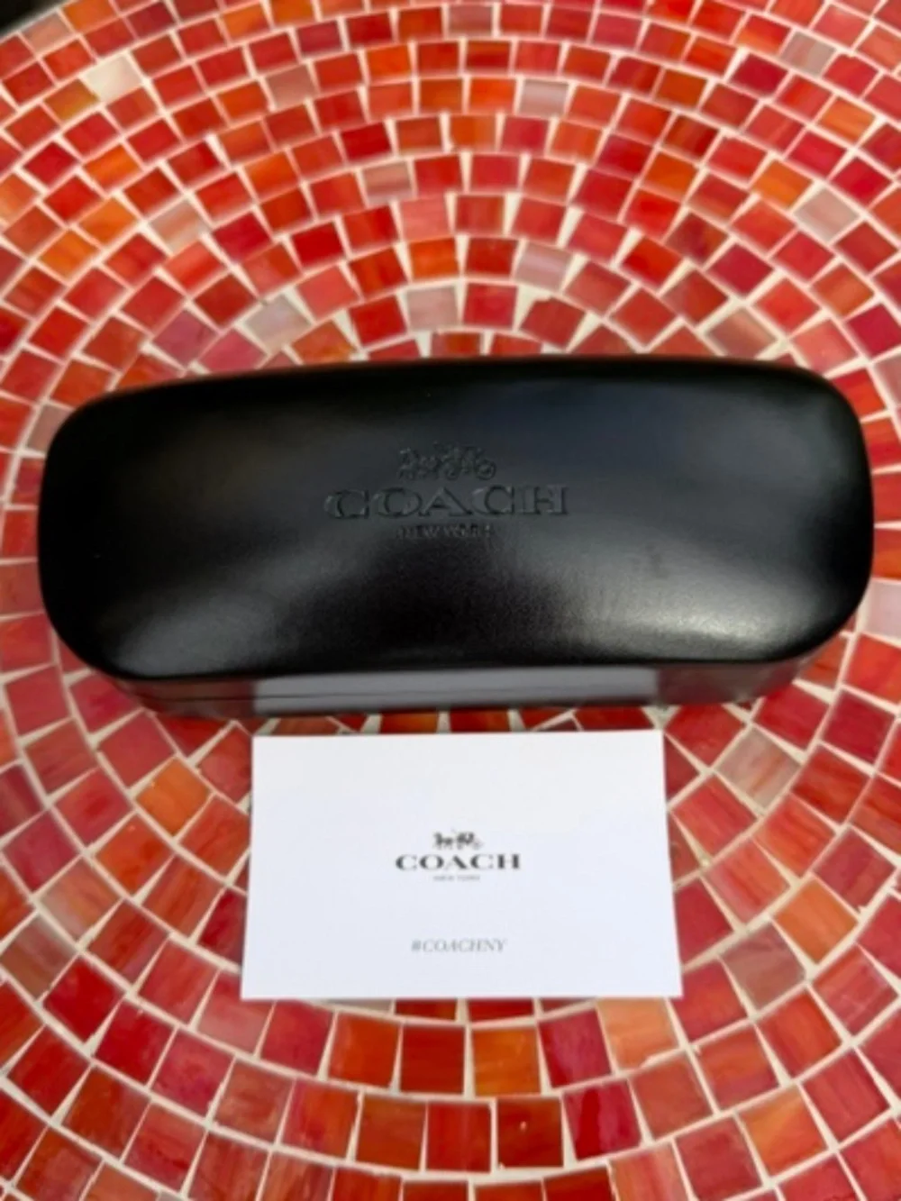 Coach Black Hardshell Eyeglass/Sunglass Case - NEW